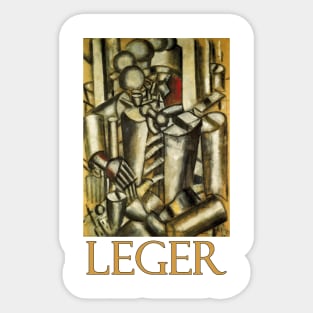 Soldier with a Pipe by Fernand Leger Sticker